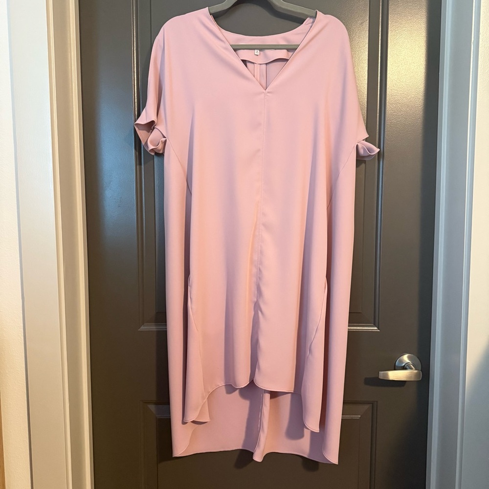 RACHEL Rachel Roy Pink Women's Dress with keyhole sleeves - M